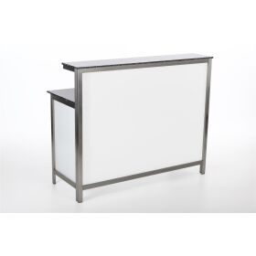 GDW long drink counter made of stainless steel 1.5m white...