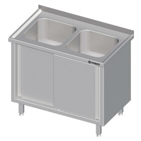 Drawer cabinet with sliding doors 1900x700x850 mm with...