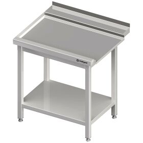 Drain table with base 1200x700x850 mm attachment side on...