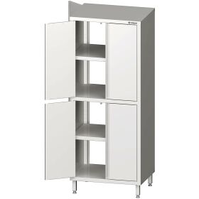 Pass-through tall cupboard with hinged doors...