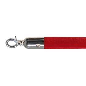 Barrier cord velor red, polished, Ø 3cm, length...