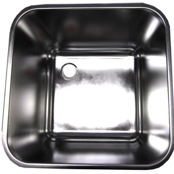 Sink basin made of CNS 40 x 40 x 30 cm without accessories B-Ware