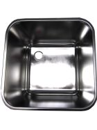 Sink basin made of CNS 40 x 40 x 30 cm without accessories B-Ware