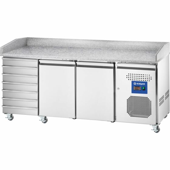 Starline Pizzatisch, 2-türig, 7 Schubladen, EN 600x400 mm