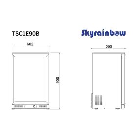 Flaschenkuehler, Inhalt 138 Liter, 1 Fluegeltuer