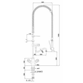 Zweigriffmischer 26L-1801B von Bartscher