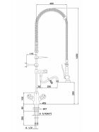 Zweigriffmischer 26L-1801B von Bartscher