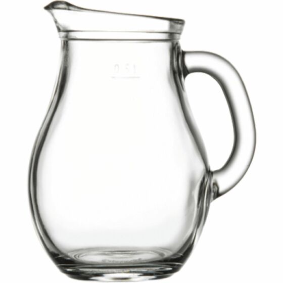 Glass carafe 0.5 liters