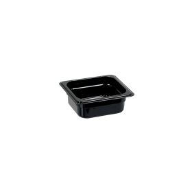 Gastronorm container, polycarbonate, black, GN 1/6 (100 mm)