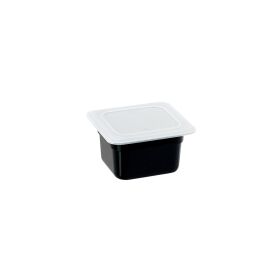 Gastronorm container, polycarbonate, black, GN 1/6 (100 mm)