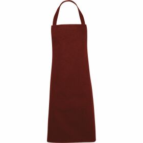 Nino Cucino bib apron, burgundy, length 96 cm