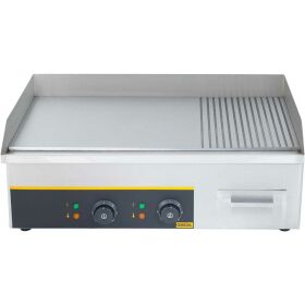GREDIL electric griddle plate, smooth / grooved, 3.6 kW,...