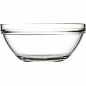 Glass bowl, Ø 262 mm, height 113 mm, 3.7 liters