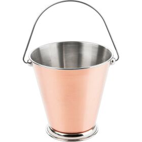 Serving bucket, copper-colored outside, Ø 12 cm,...