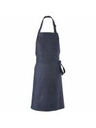 Bib apron, navy-blue